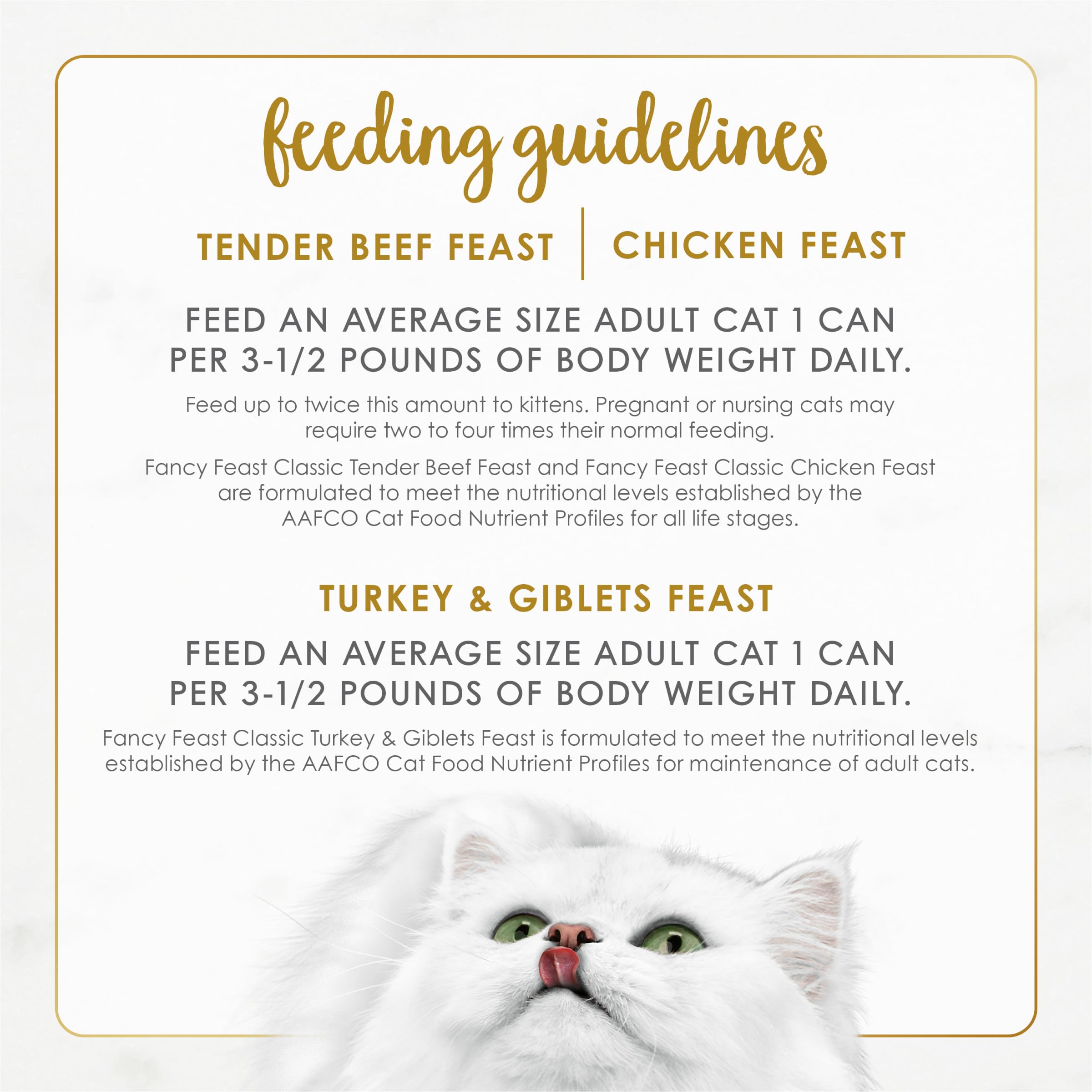 Fancy Feast primeros planos de carnes reales como ingrediente principal