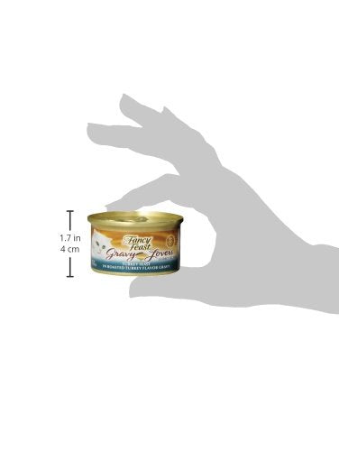 Fancy Feast lata abierta de 3 oz con salsa espesa visible