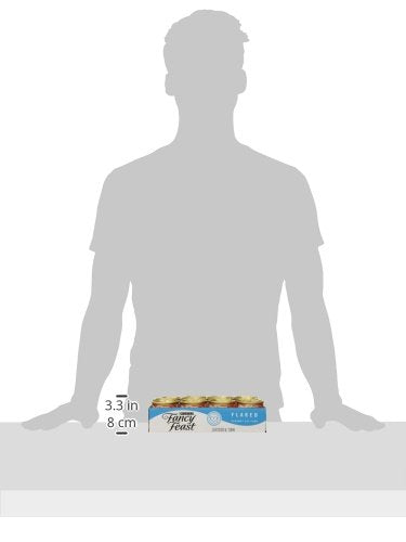 Fancy Feast lata abierta con contenido visible, beneficio: muestra humedad y frescura