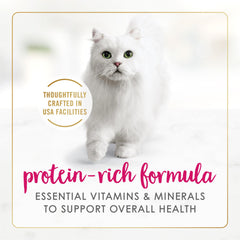 Fancy Feast lata abierta revelando el pate apetitoso y fácil de servir
