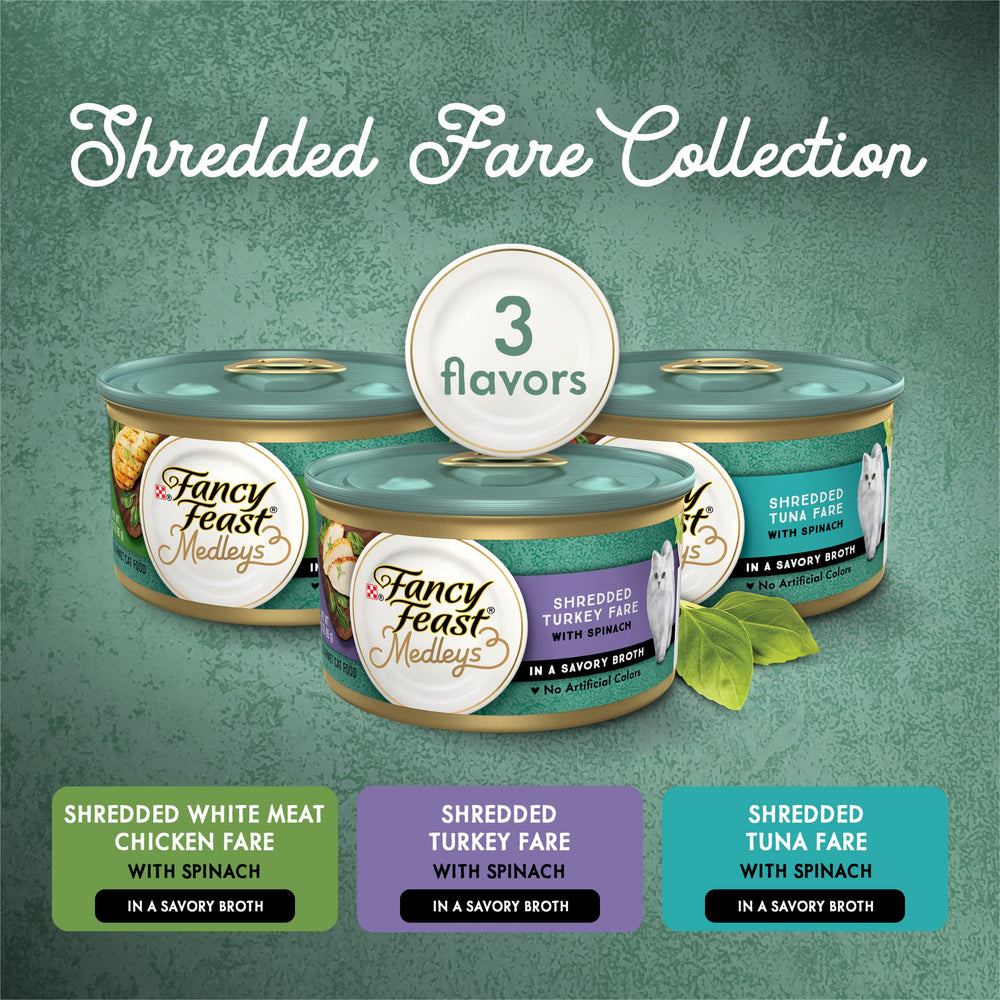 Fancy Feast lata abierta con tiras, textura apetecible y alta calidad