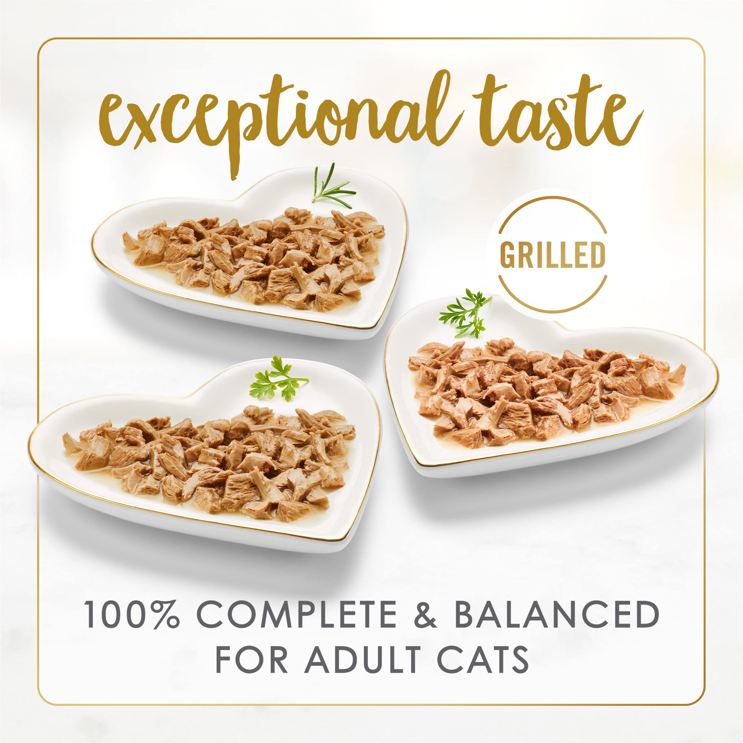 Fancy Feast etiqueta de lata con información nutricional visible y clara