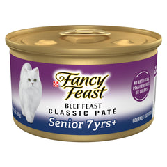 Fancy Feast lata frontal mostrando diseño y facilidad de apertura