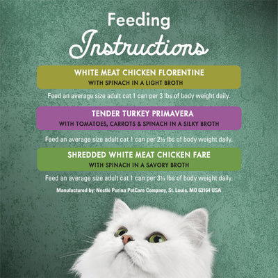Fancy Feast etiqueta de ingredientes destacando proteína real