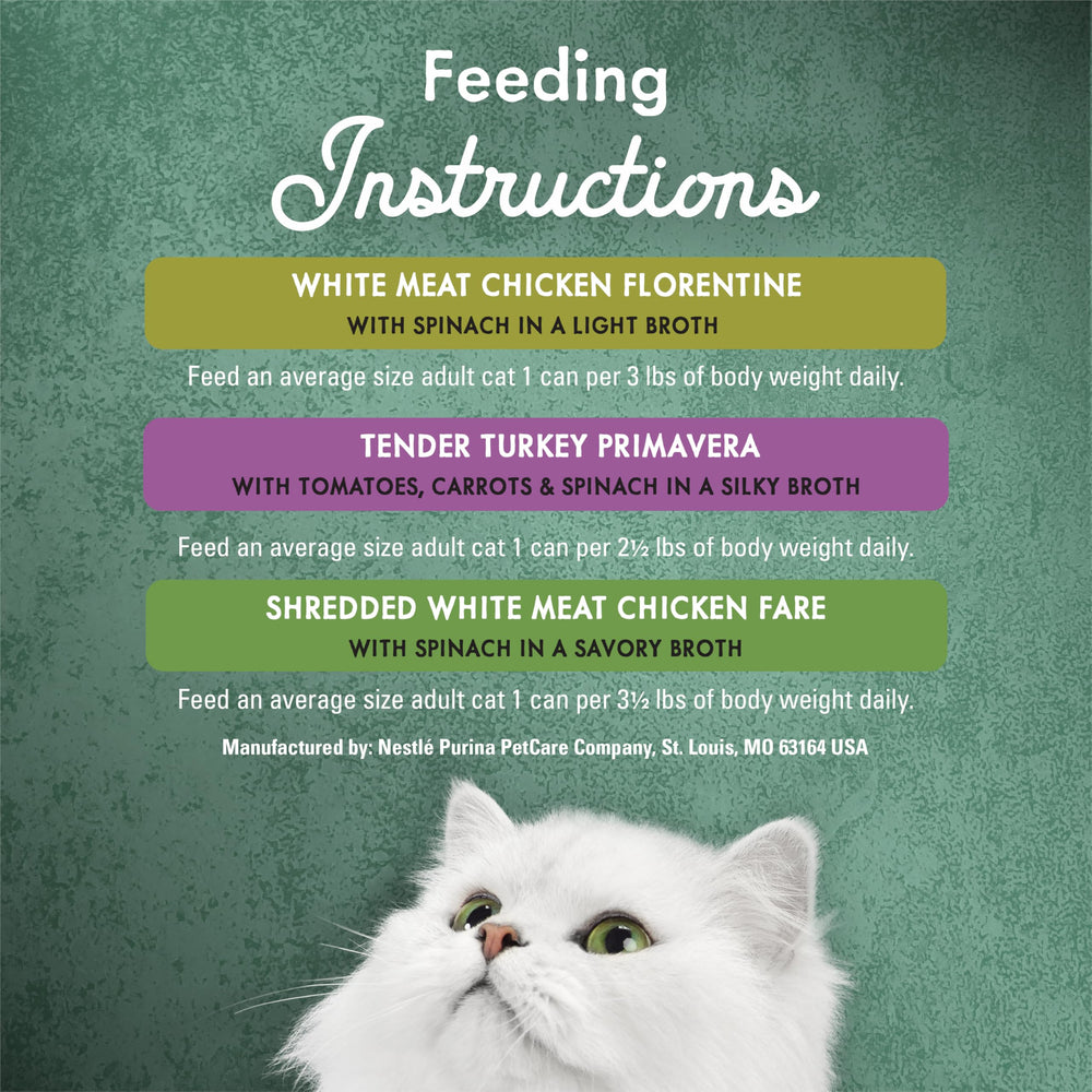 Fancy Feast etiqueta de ingredientes destacando proteína real