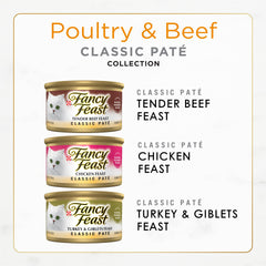 Fancy Feast can opened to reveal smooth pate texture for easy feeding
