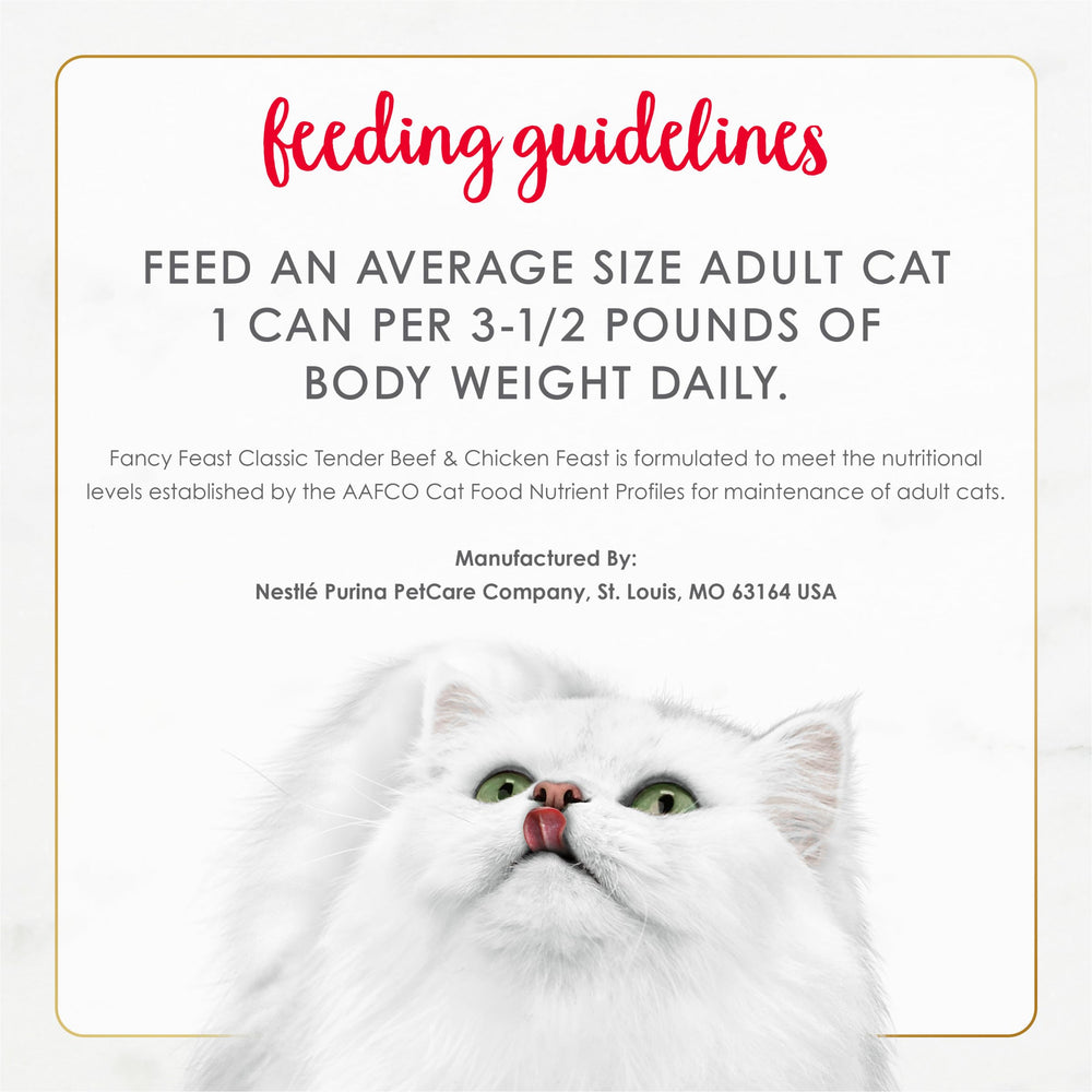 Fancy Feast pack de 24 latas en caja, solución de abastecimiento doméstico