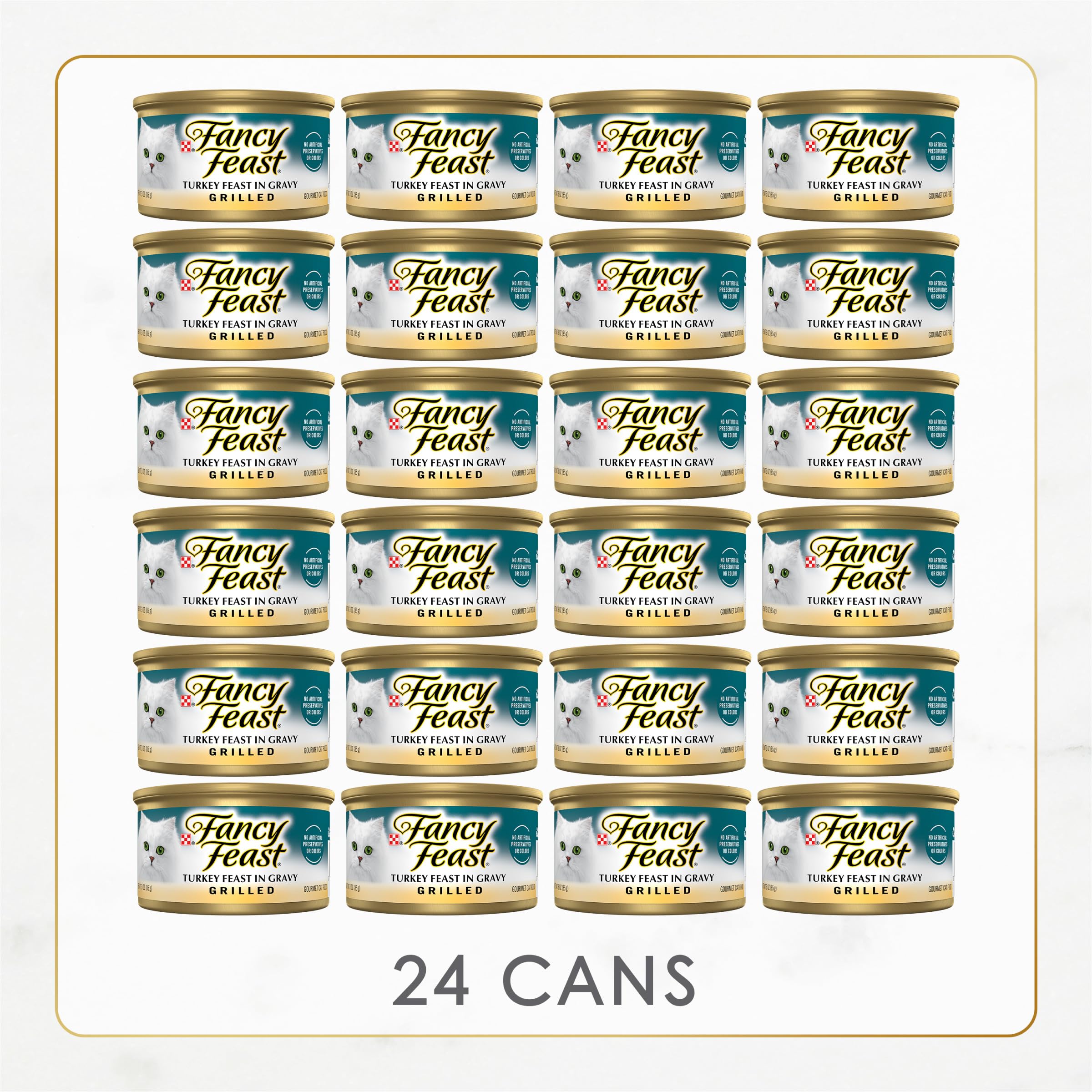 Fancy Feast pack de 24 latas para abastecimiento prolongado