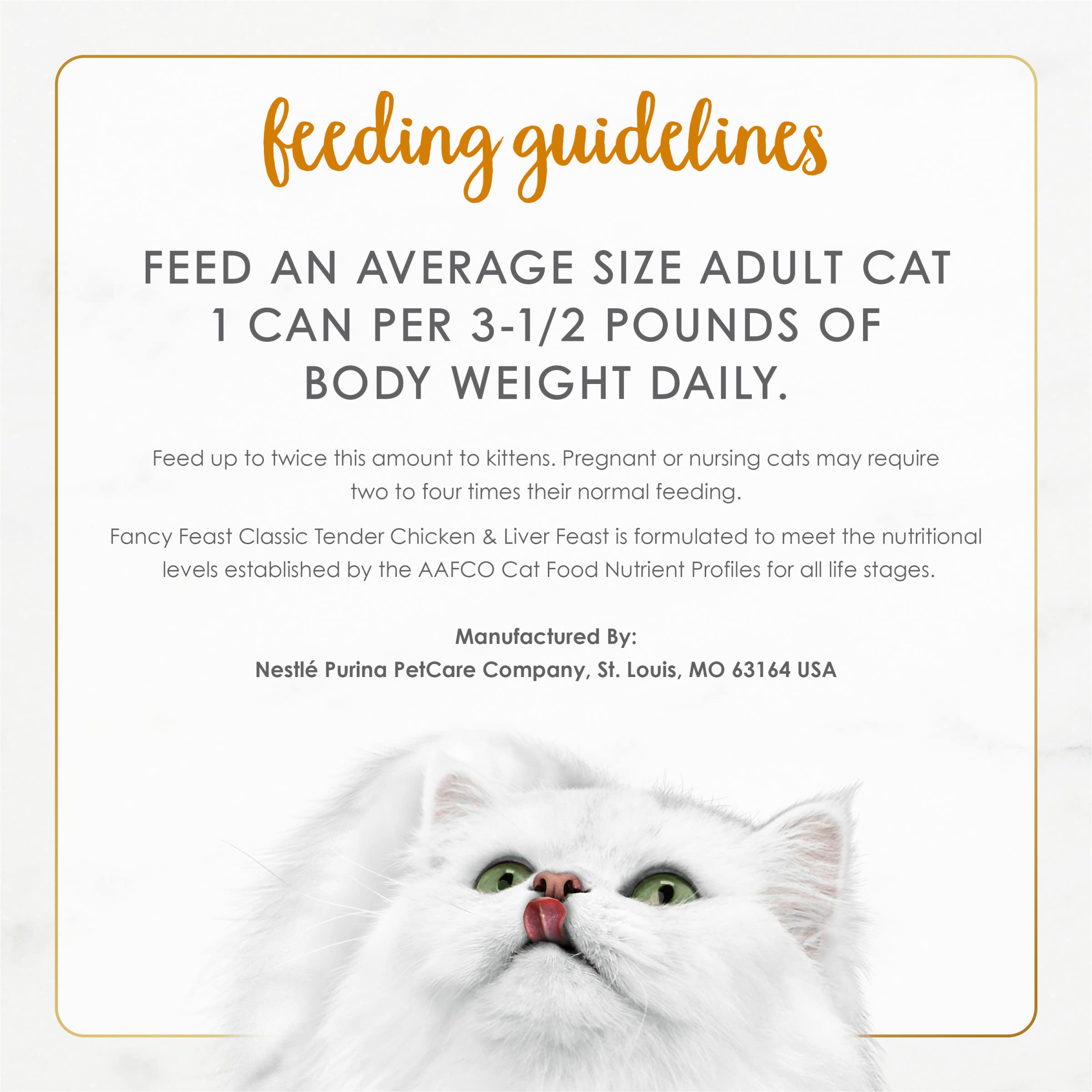 Fancy Feast pack de 24 latas apiladas para mostrar cantidad y ahorro