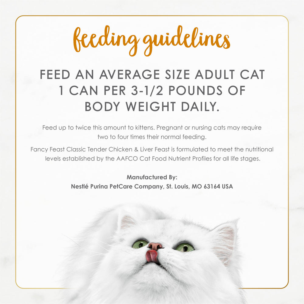 Fancy Feast pack de 24 latas apiladas para mostrar cantidad y ahorro