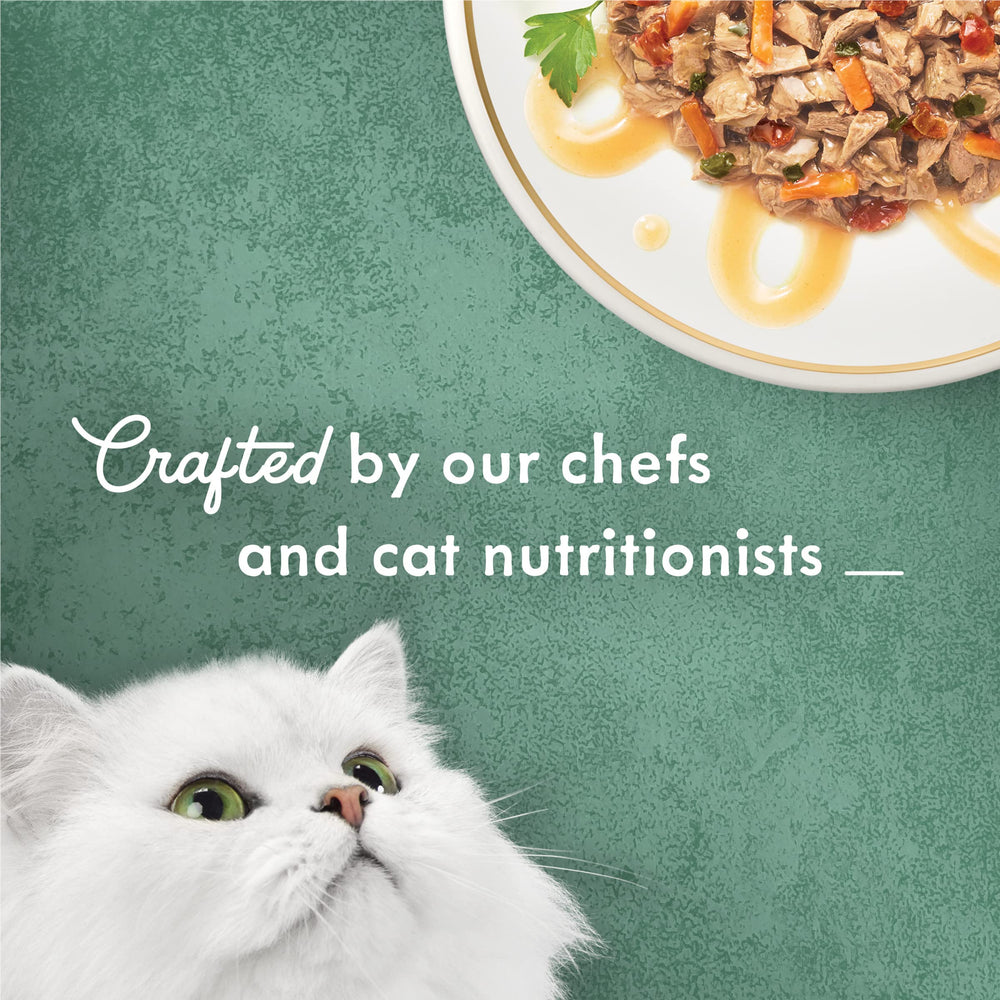 Fancy Feast etiqueta nutricional con información de ingredientes clave