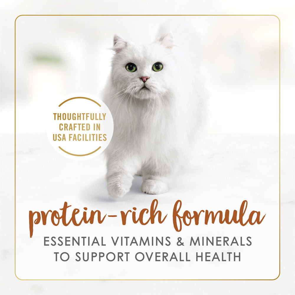 Fancy Feast Purina lata abierta con porción lista para servir, conveniencia