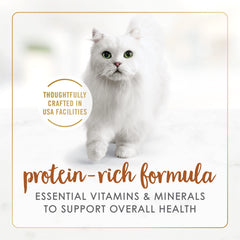 Fancy Feast Purina lata abierta con porción lista para servir, conveniencia
