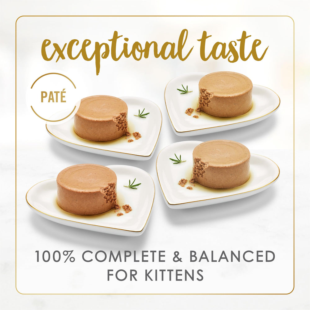 Fancy Feast Purina detalle de la etiqueta que resalta ingrediente principal y calidad