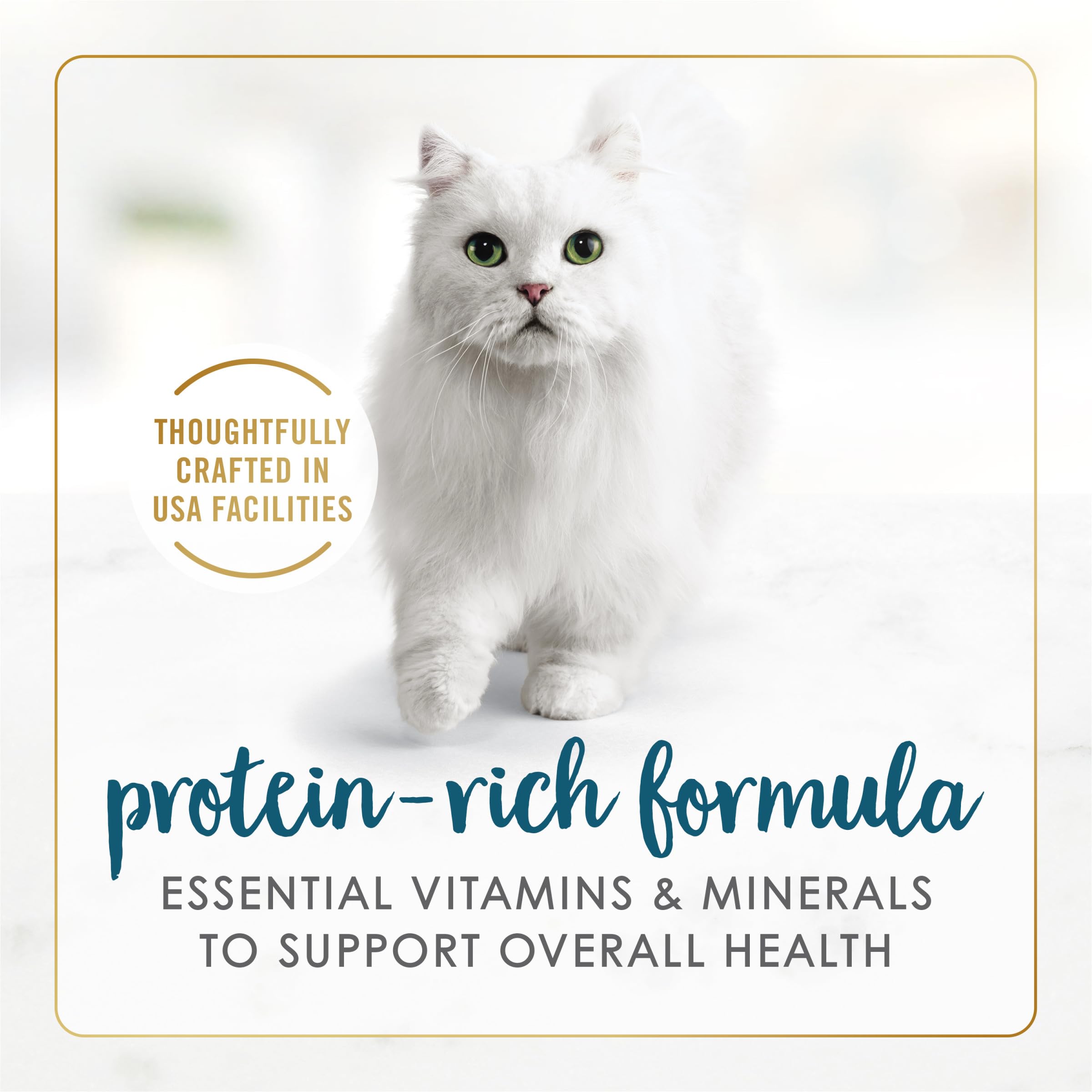 Fancy Feast can label detail emphasizing senior nutrition benefits