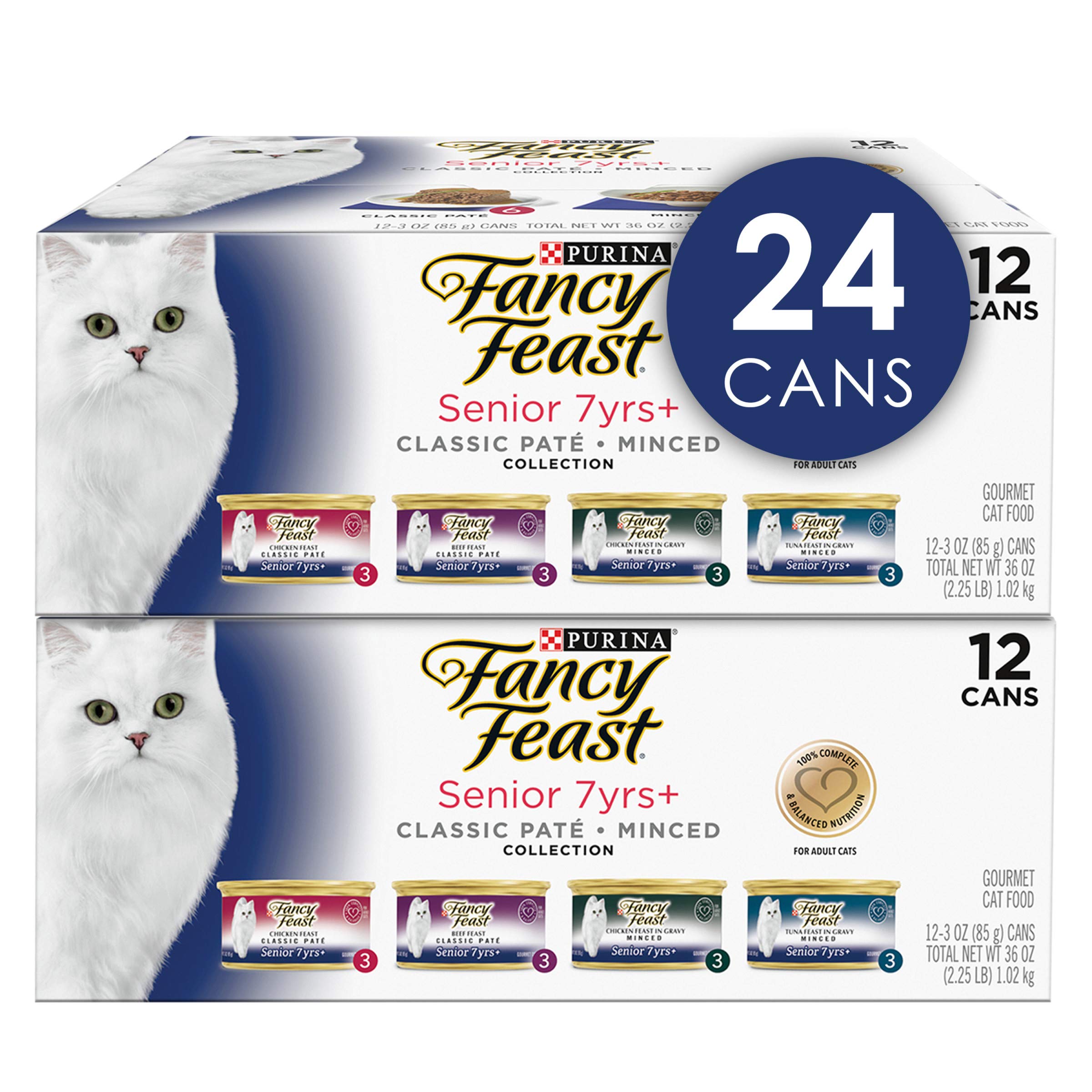 Fancy Feast etiqueta con ingredientes y beneficios nutricionales claros