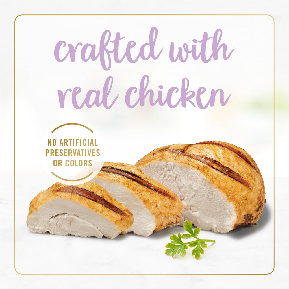 Fancy Feast can beside a ruler to show 3 oz size for portion clarity and scale