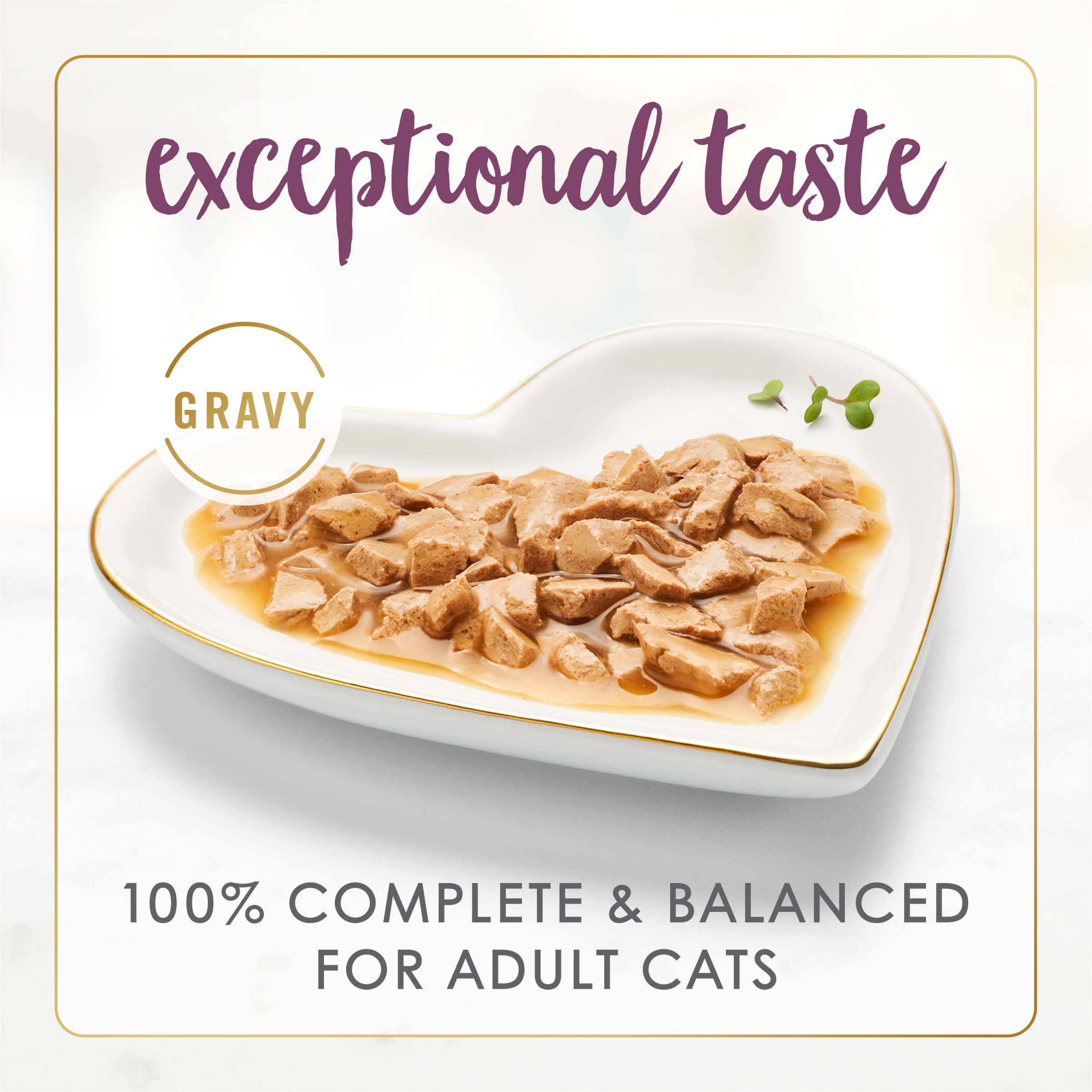 Fancy Feast detalle de trozos de pollo, textura tierna y jugosa