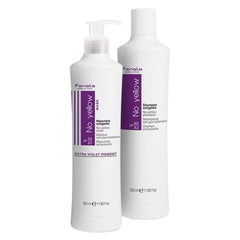Fanola front packaging showing duo for brass-free blonde hair maintenance