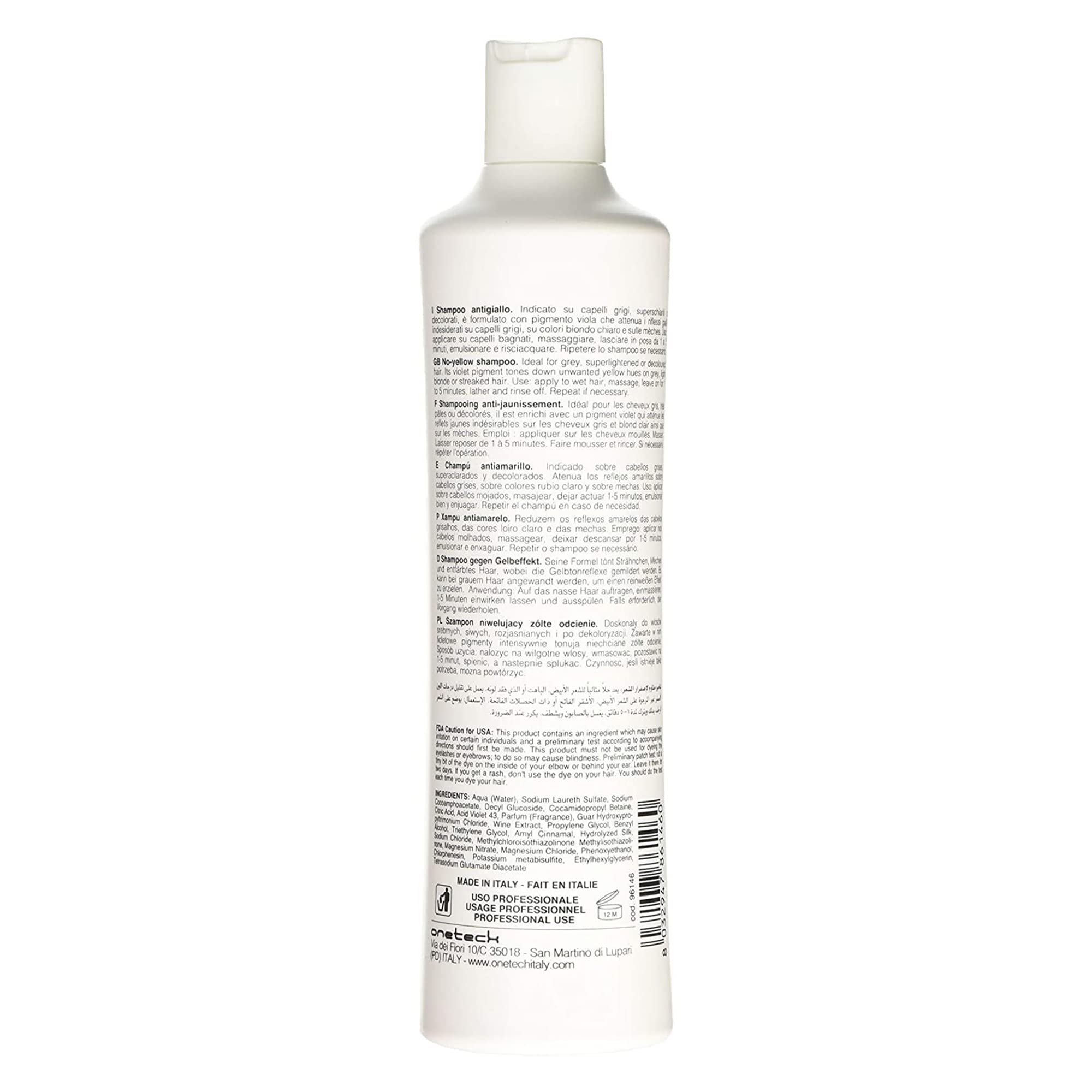 Fanola shampoo pump close-up demonstrating easy dispensing and control