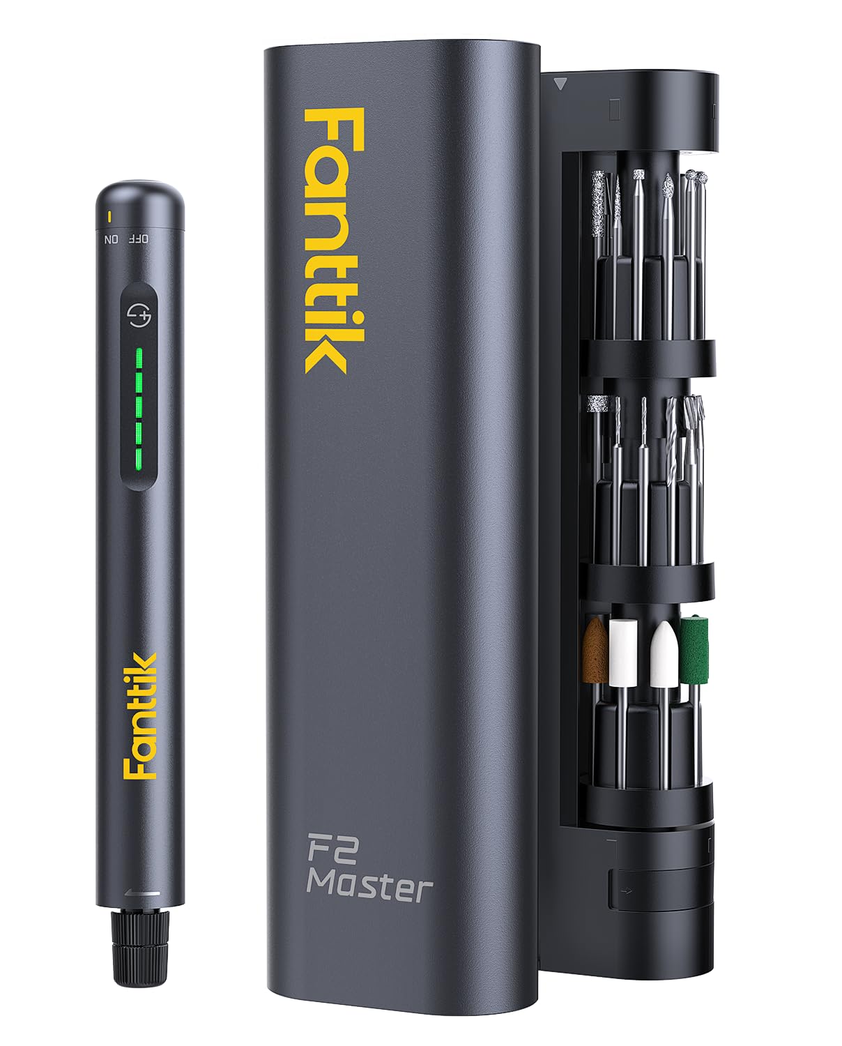 Fanttik F2 Master front view showing compact design and controls, ideal for precision work