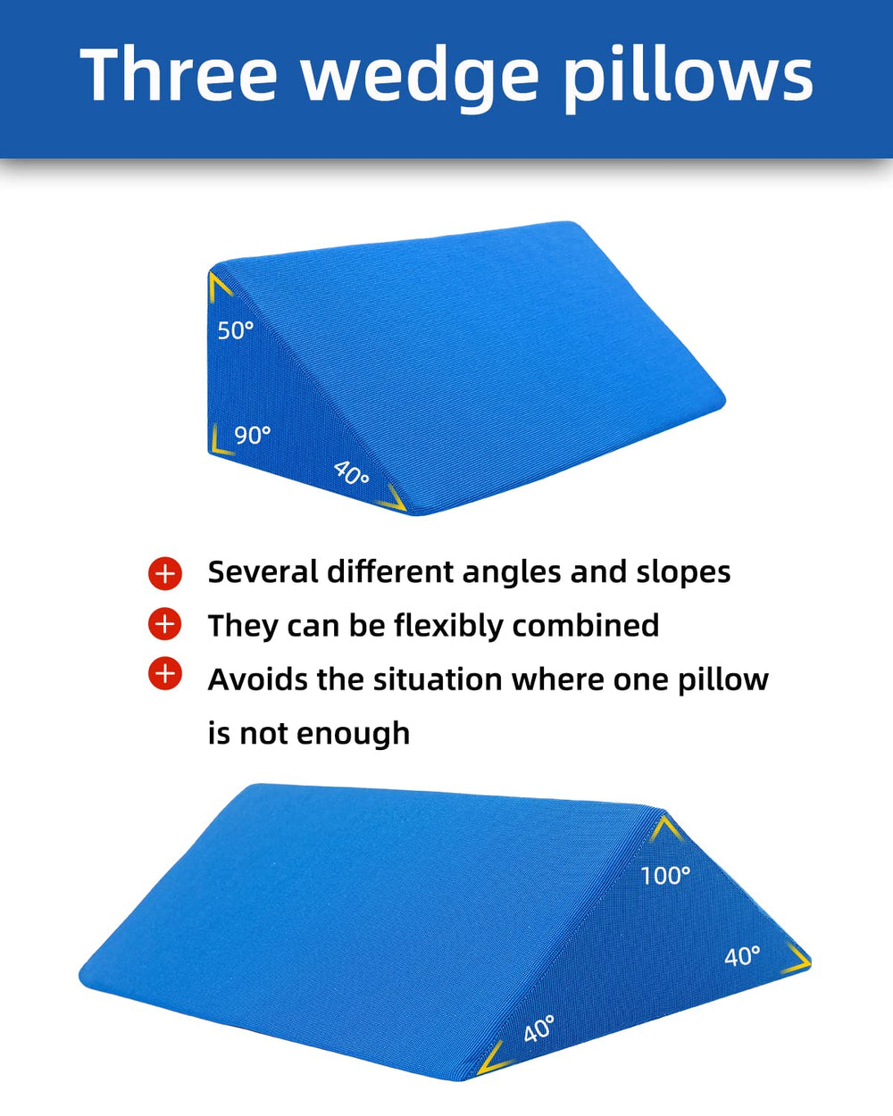 Fanwer cuña elevando rodillas para comodidad postural y alivio