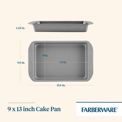 Farberware primer plano del recubrimiento antiadherente que facilita desmoldar
