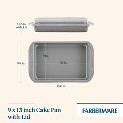 Farberware primer plano del recubrimiento antiadherente para desmoldar fácilmente