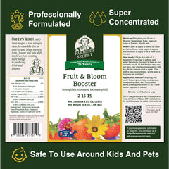 Farmer's Secret detalle de la etiqueta con instrucciones y beneficios claros