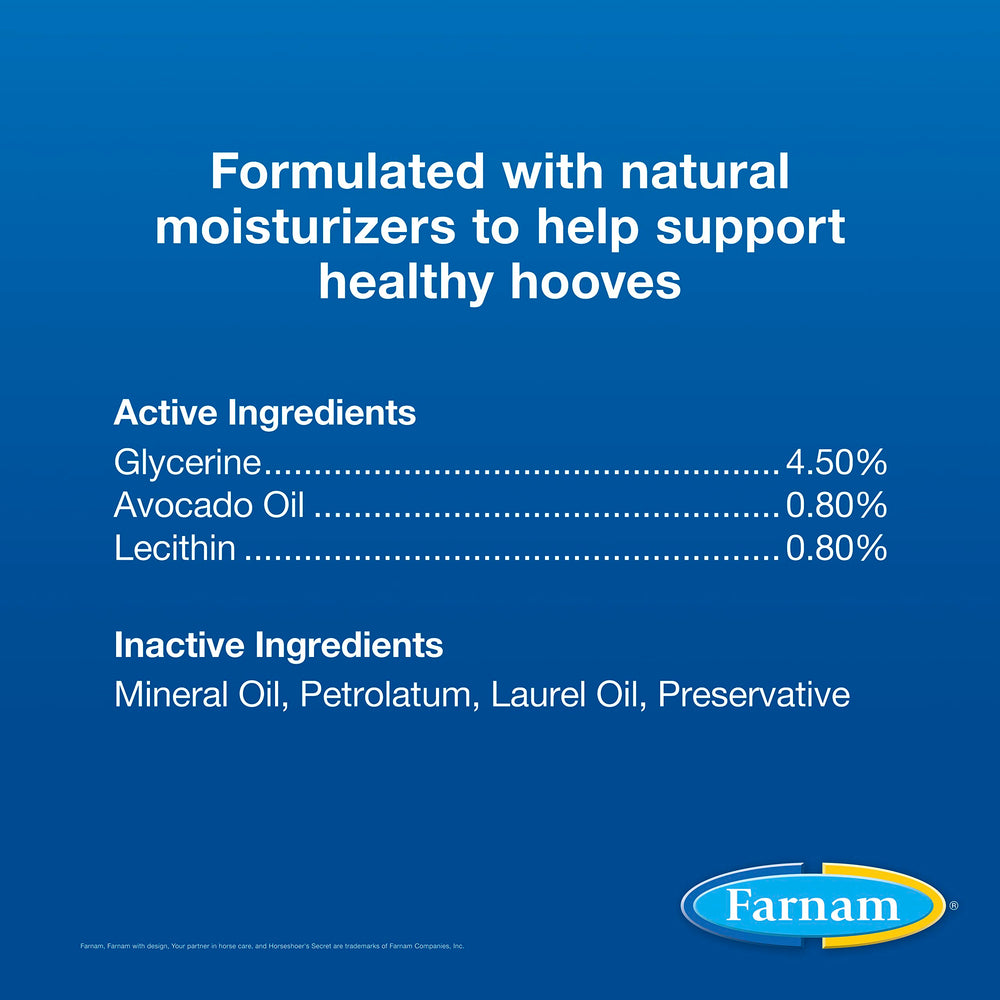 Farnam presentación de 32 oz junto a objetos para apreciar tamaño práctico