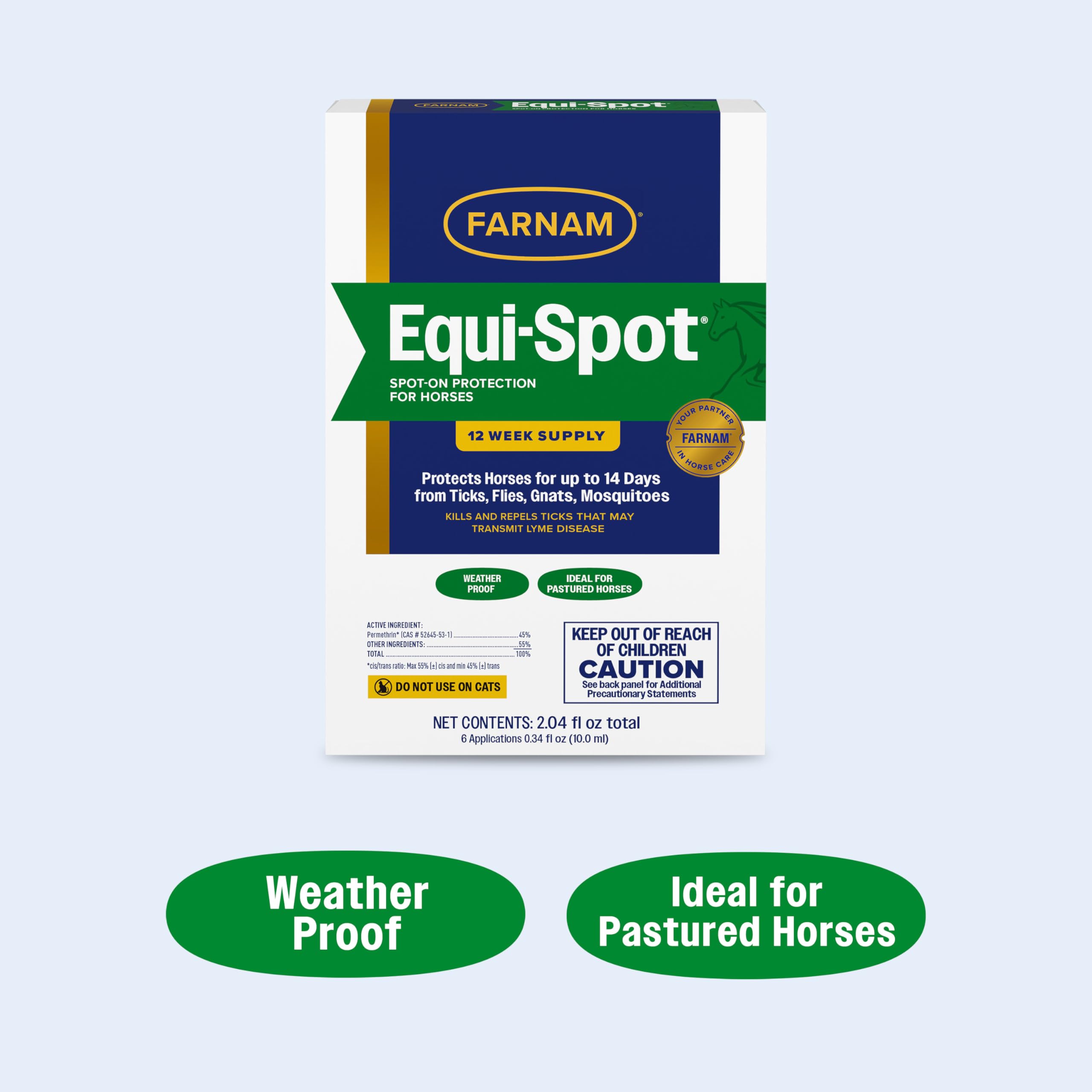 Farnam producto en mano del cuidador facilidad y control de dosis
