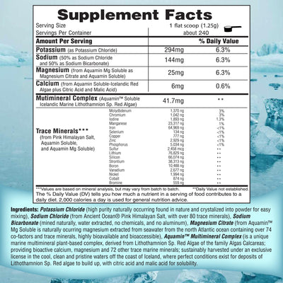 FAST LYTE label and nutrition facts highlighting no sugar and vegan ingredients
