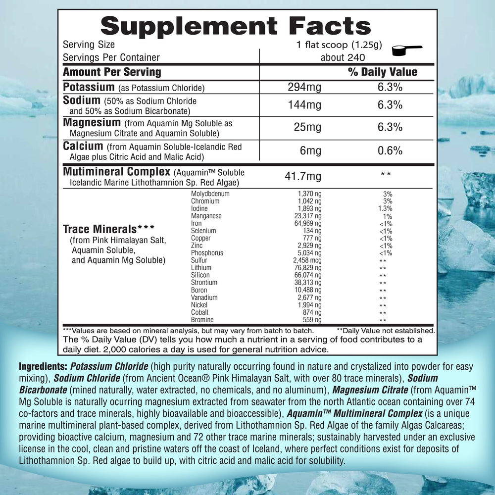 FAST LYTE label and nutrition facts highlighting no sugar and vegan ingredients