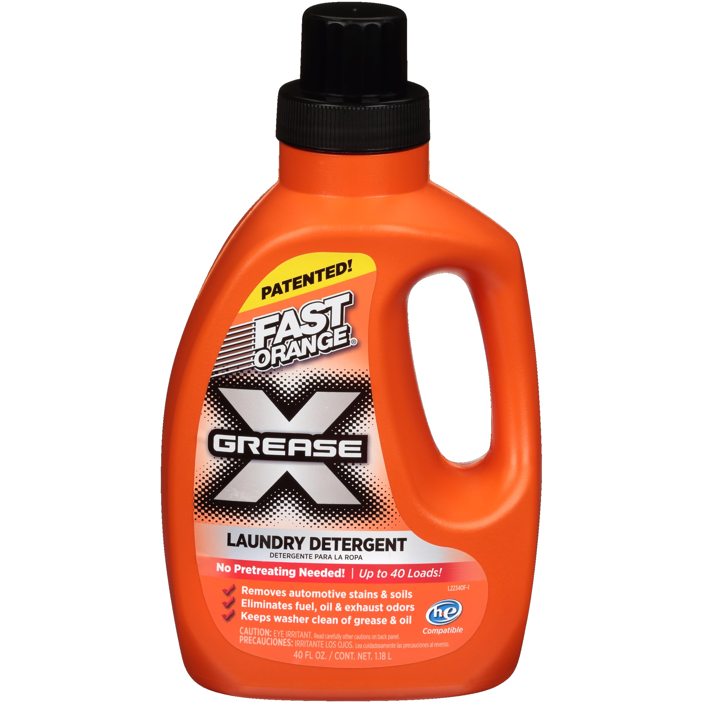 Fast Orange envase frontal mostrando etiqueta y beneficio de limpieza intensa