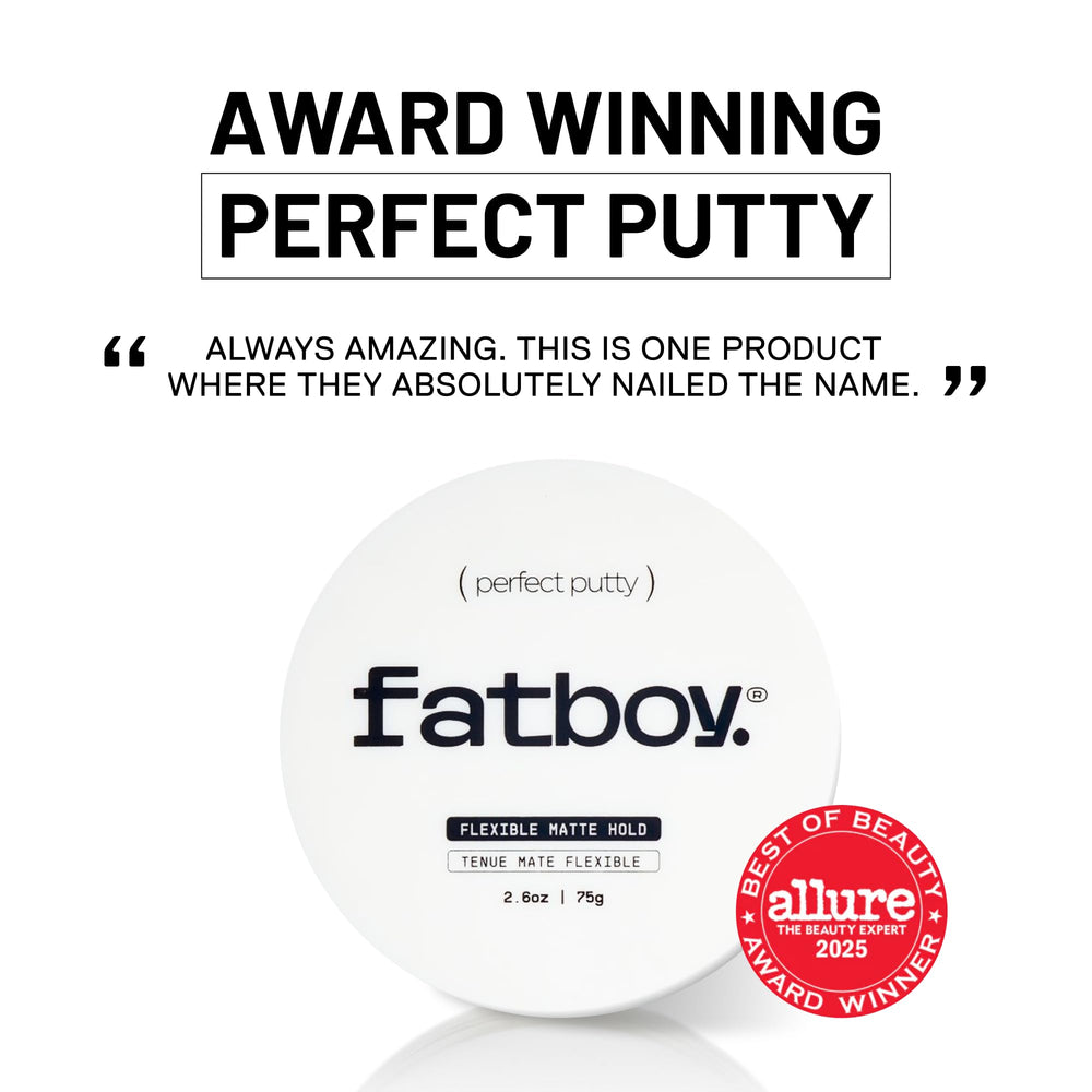 Fatboy Hair comparación de tamaño 2.6 oz para referencia visual