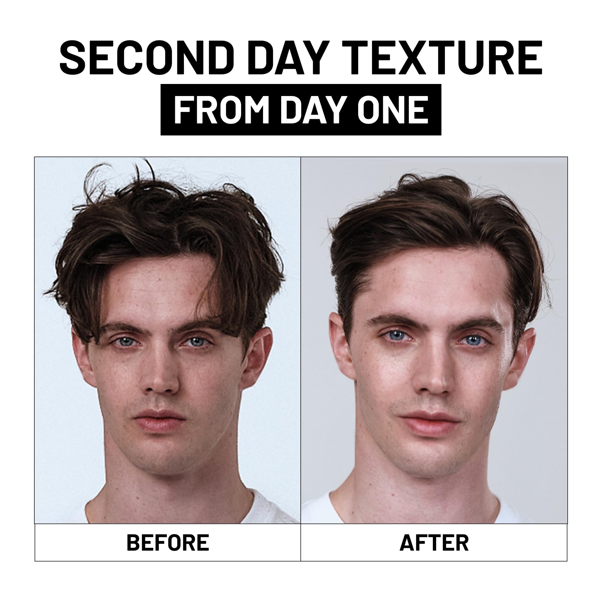 Fatboy Hair peinado corto con volumen y textura natural como beneficio