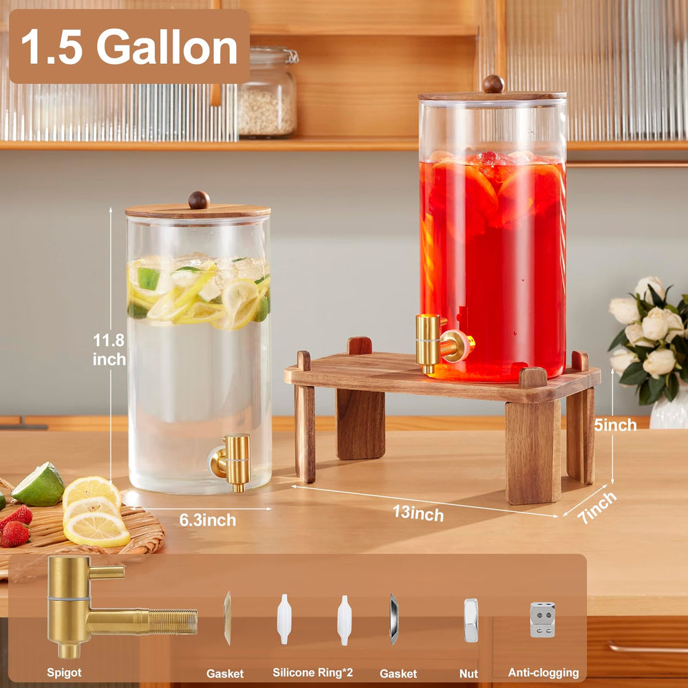 FavorFlavor closeup of stainless-steel spigot, precise drip-free pouring benefit