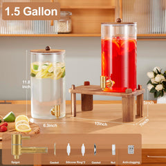 FavorFlavor closeup of stainless-steel spigot, precise drip-free pouring benefit