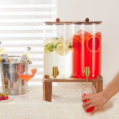 FavorFlavor fruit-infused lemonade in jar, attractive drink presentation for events