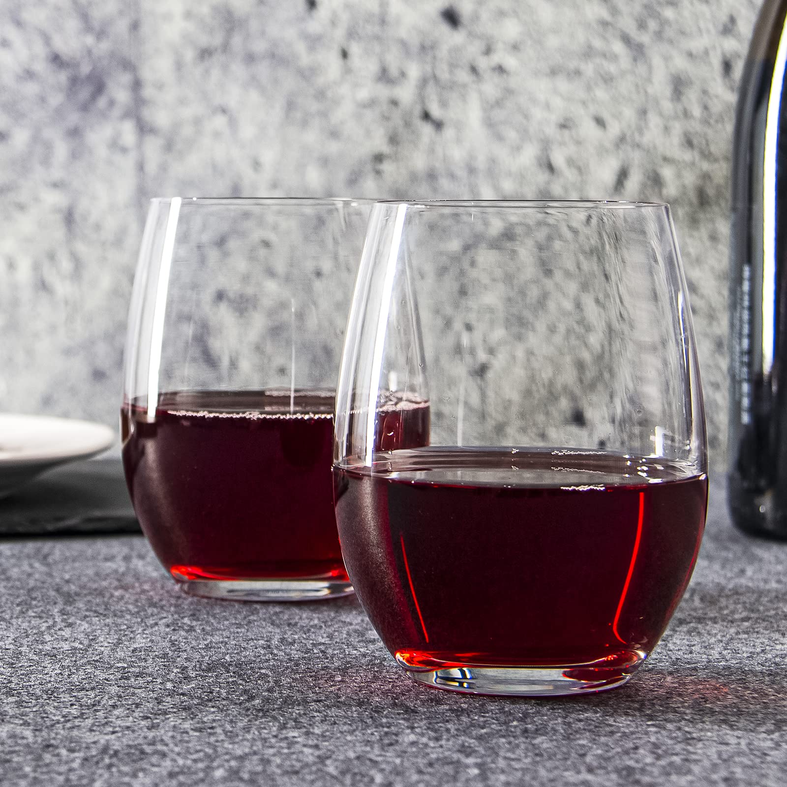 FAWLES glasses inside dishwasher illustrating dishwasher-safe convenience benefit
