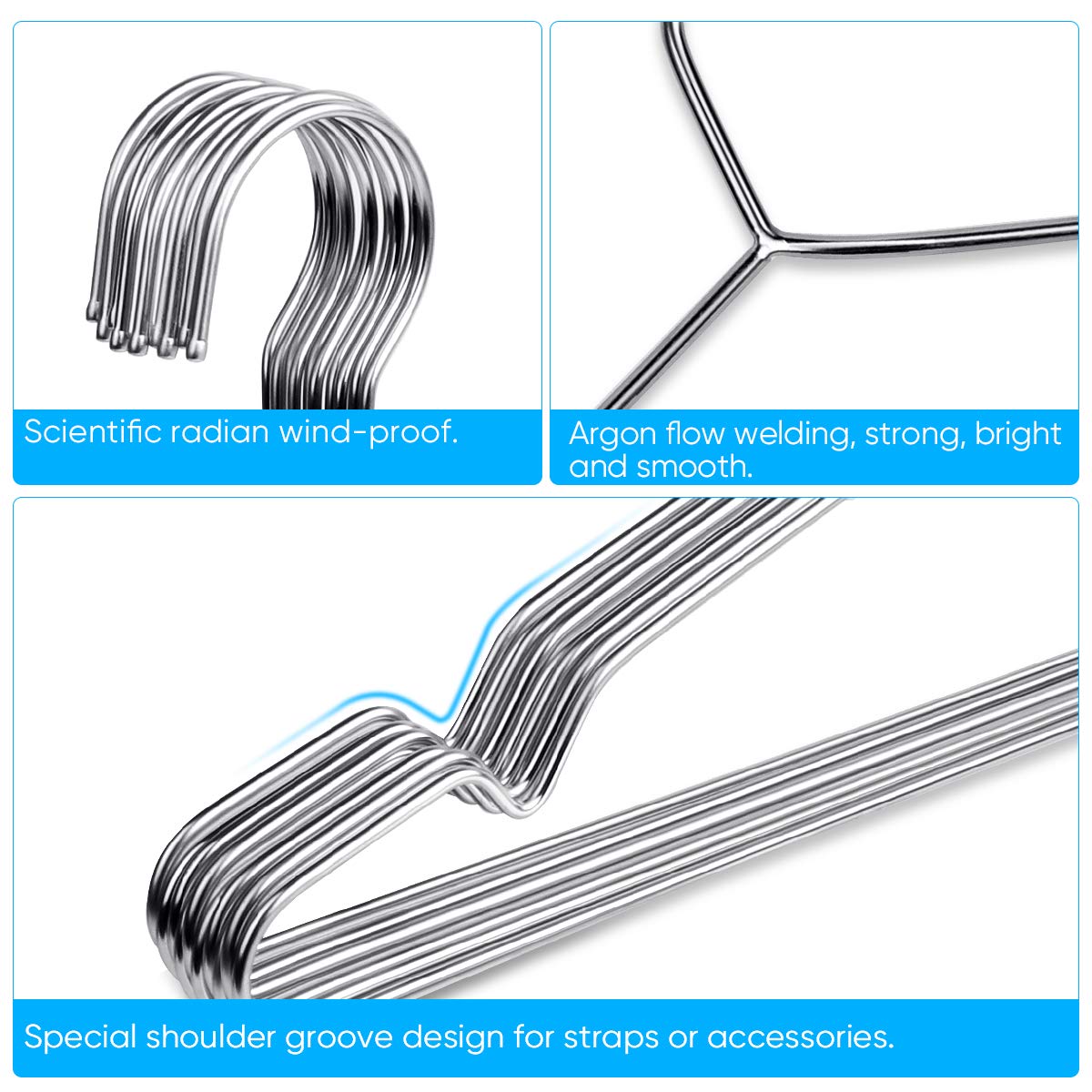 Fayleeko primer plano de acero inoxidable duradero y pulido