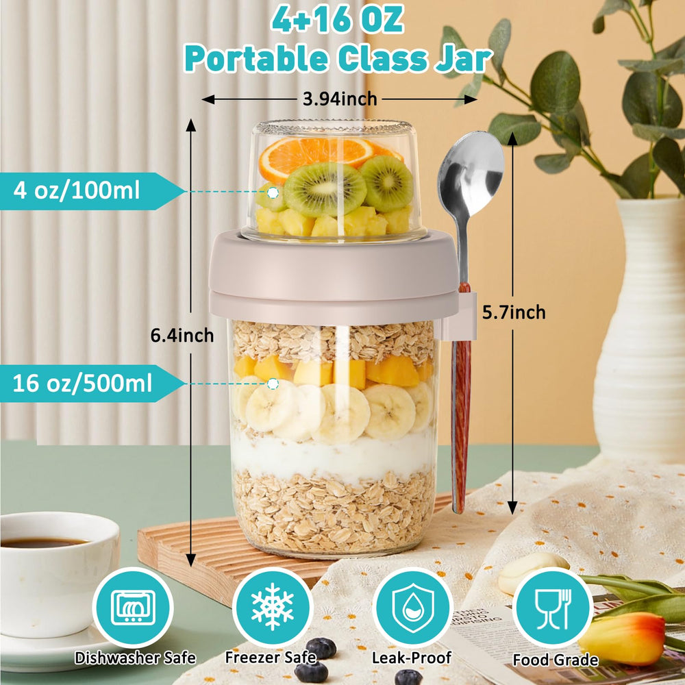 Fcotsm taza superior removible separando granola para conservar crujiente