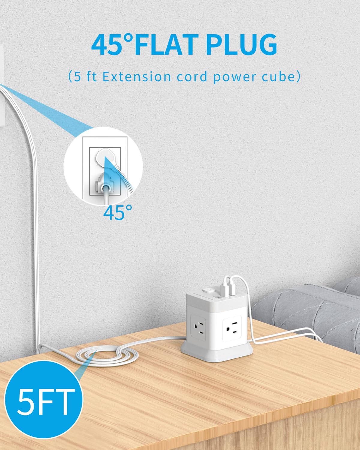 FDTEK primeros planos de puertos USB con Smart IC para carga eficiente