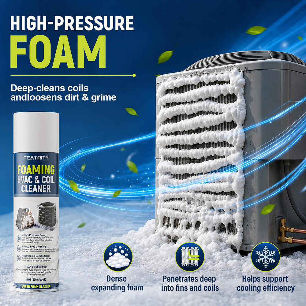 featrity espuma aplicada en bobina mostrando limpieza profunda