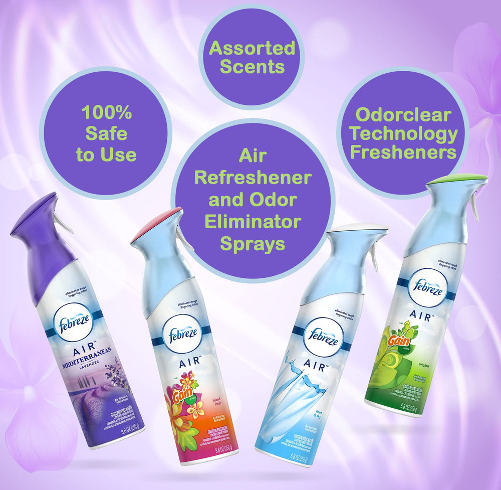Febreze atomizador detalle del spray para aplicación precisa y cómoda