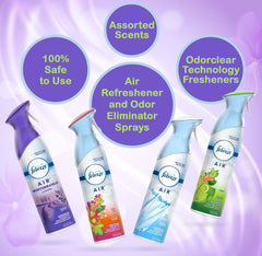 Febreze atomizador detalle del spray para aplicación precisa y cómoda