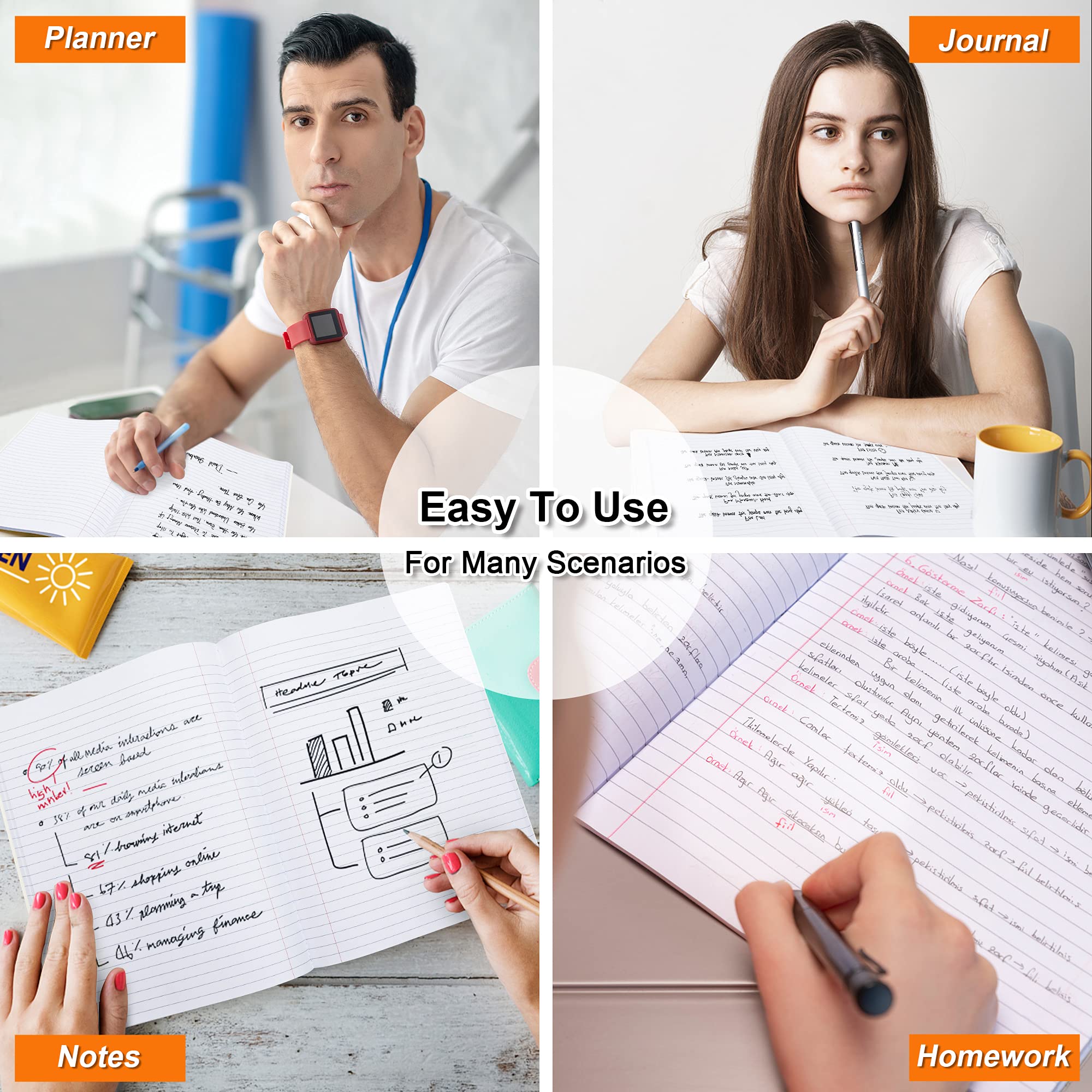 feela notebooks inside backpack showing easy transport and ready-for-school use