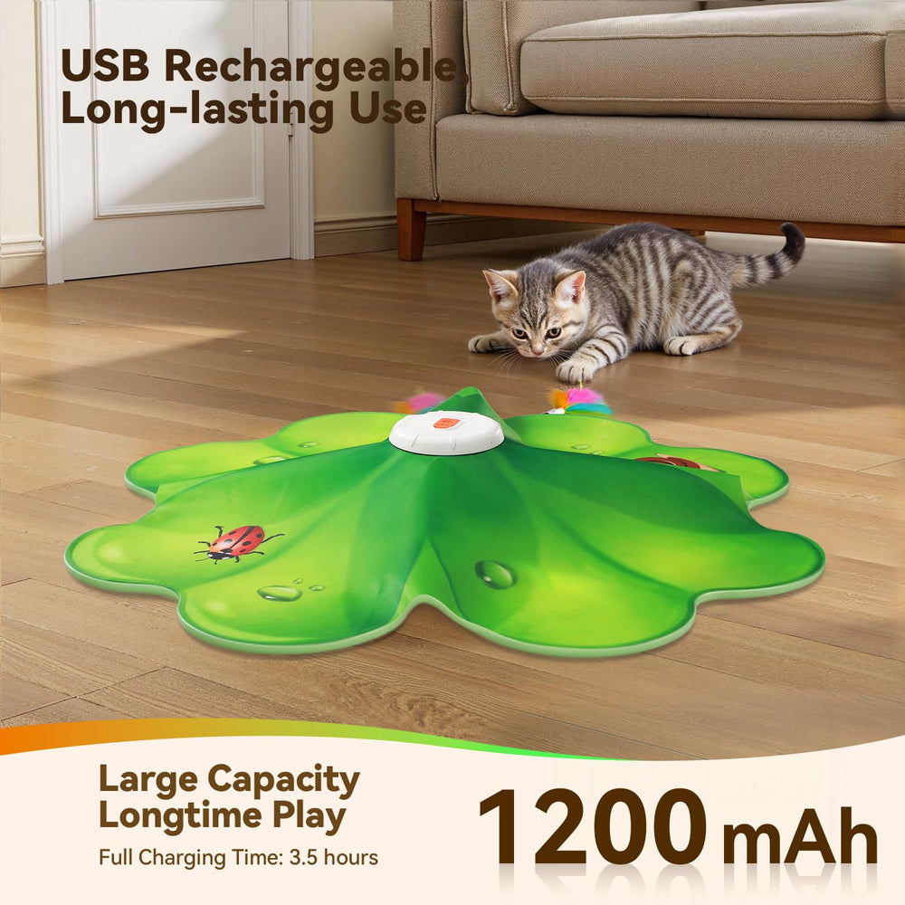 FEELNEEDY gato jugando activamente con movimiento oculto y luces