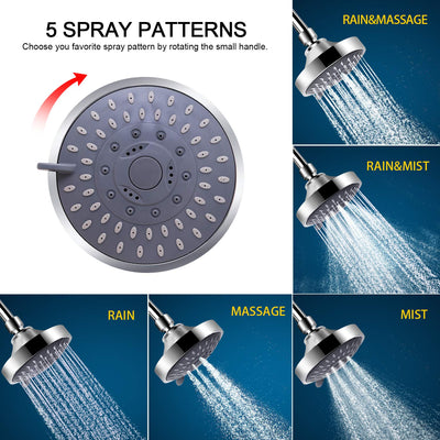 FEELSO shower in use with water spray demonstrating versatile modes and improved rinse feel