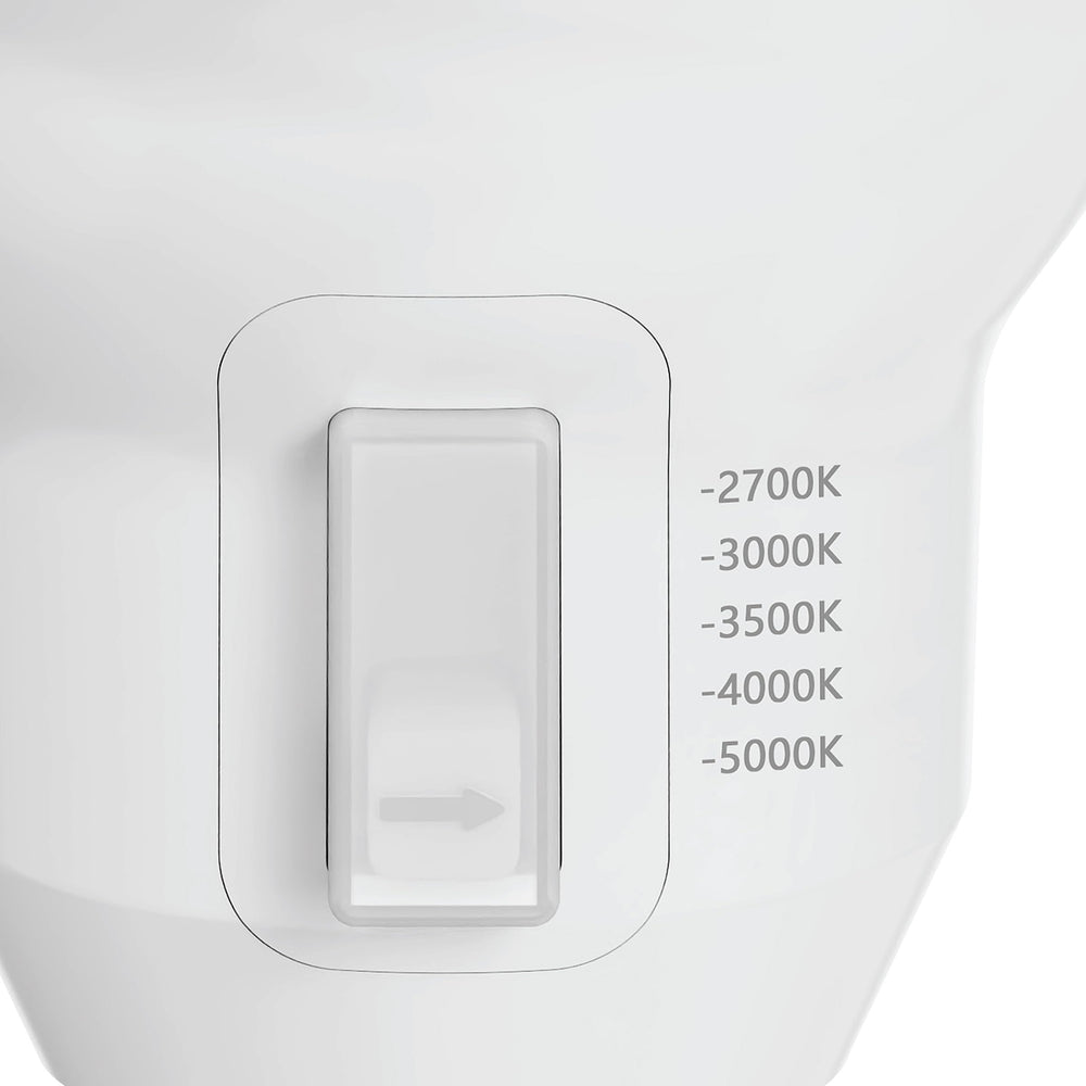 Feit Electric comparación de tamaño en mano para ver escala y compatibilidad E26
